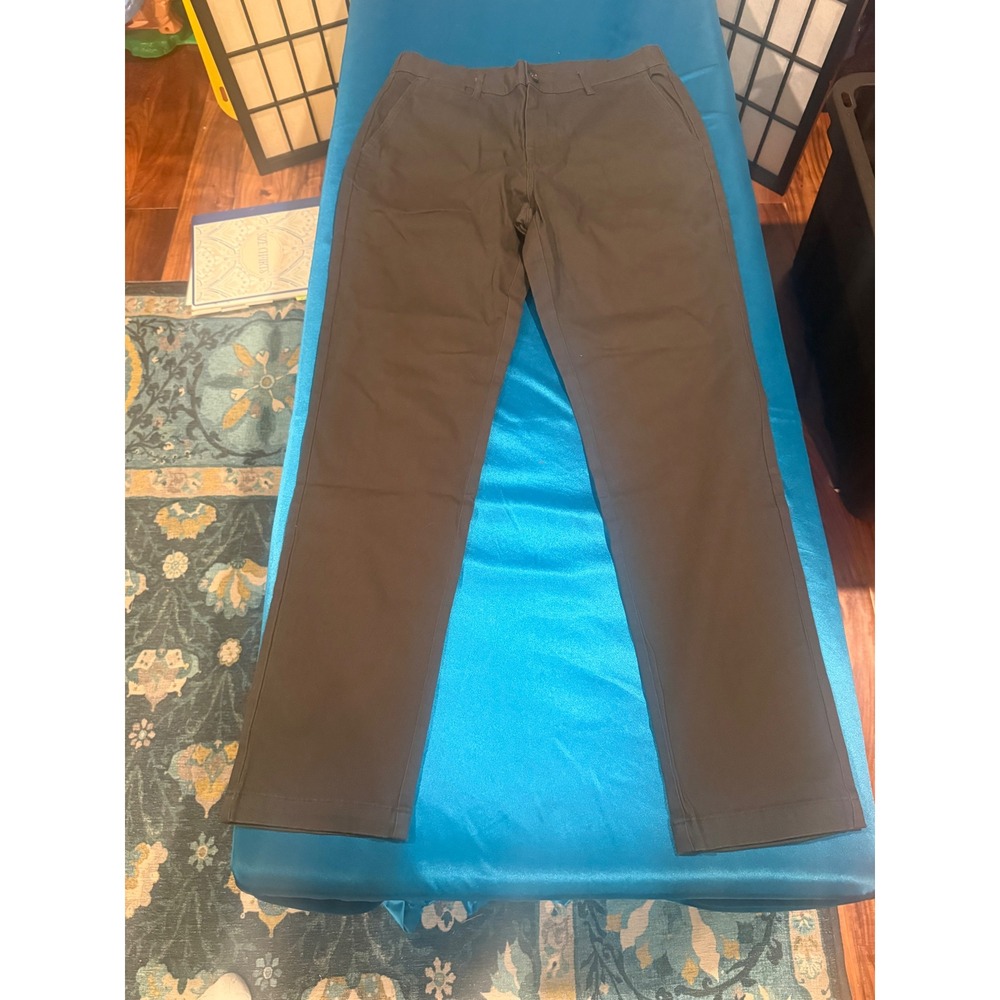 Cove USA Die On Empty Chino Pants Mens 34x32 Brown Stretch New In Bag